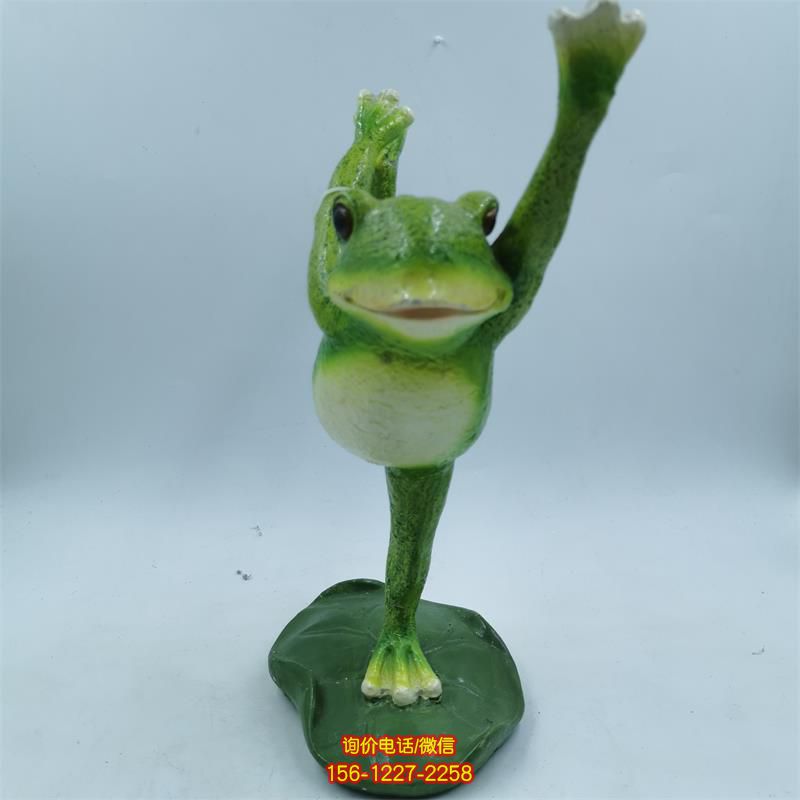 青蛙玻璃鋼雕塑，帶來無限靈動