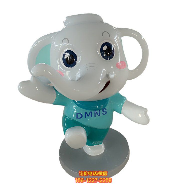 卡通玻璃鋼大象雕塑，為幼兒園帶來無限樂趣