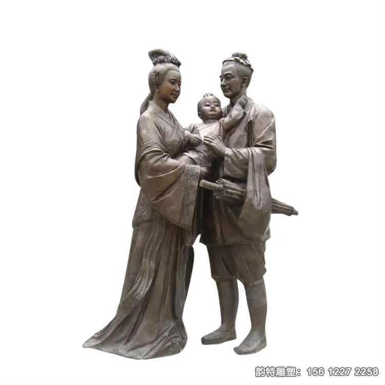 鑄銅牛郎織女雕塑，愛情主題雕塑定做